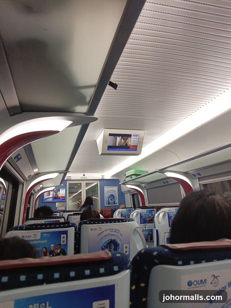 Interior of a train carriage