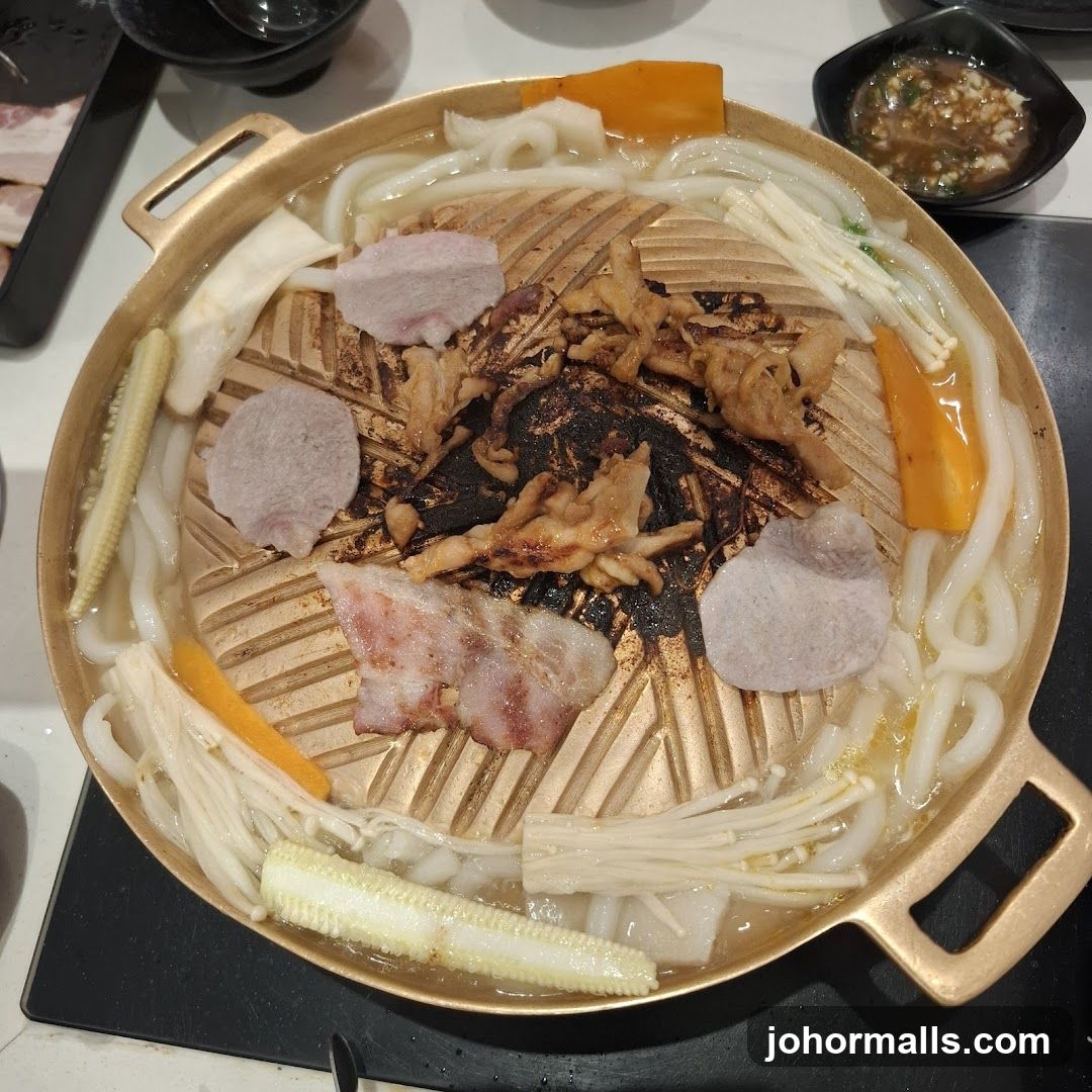 Grill Pan with Food