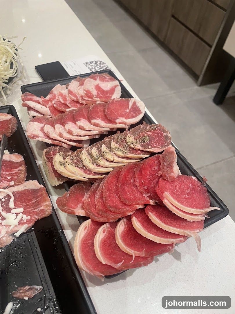 Thinly Sliced Raw Meat Platter