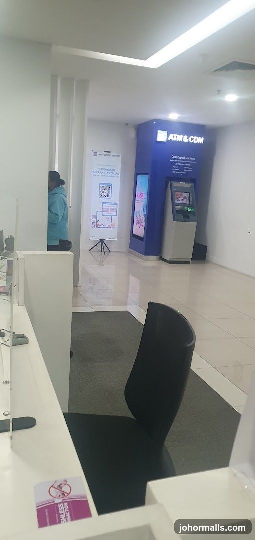 Bank Interior with ATM