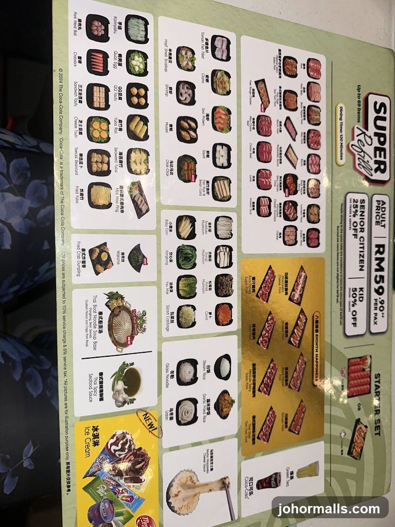 Super Refill Menu