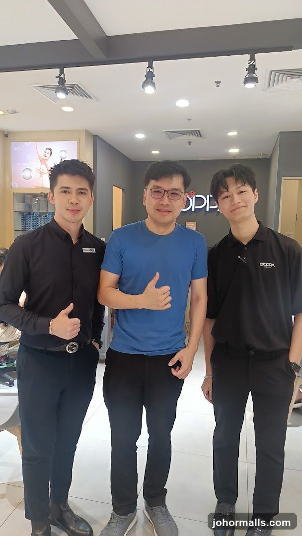 Three men posing for a photo