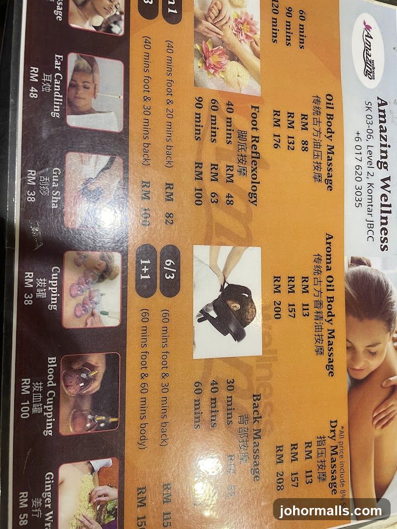 Amazing Wellness Menu