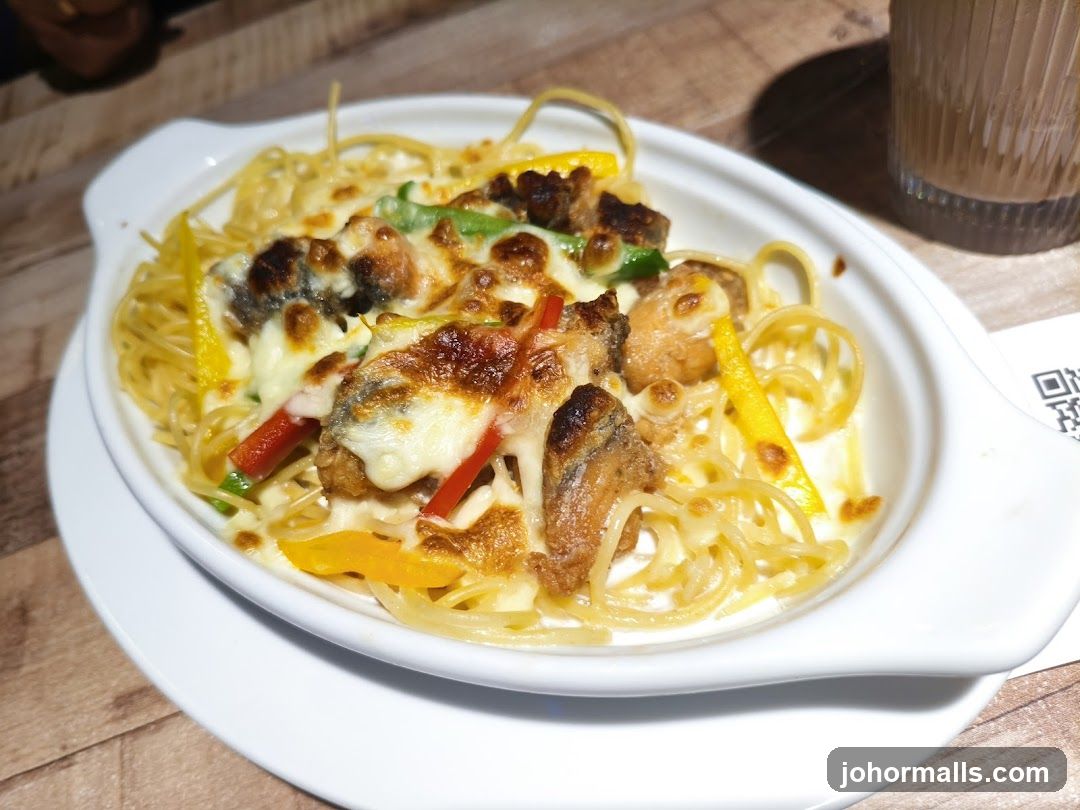 Baked Spaghetti with Cheese and Vegetables