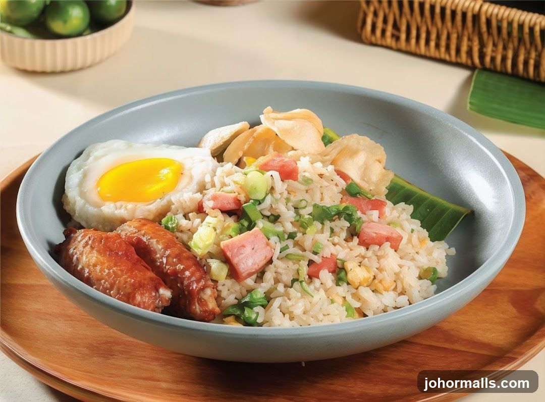 Fried Rice with Chicken Wings and Egg