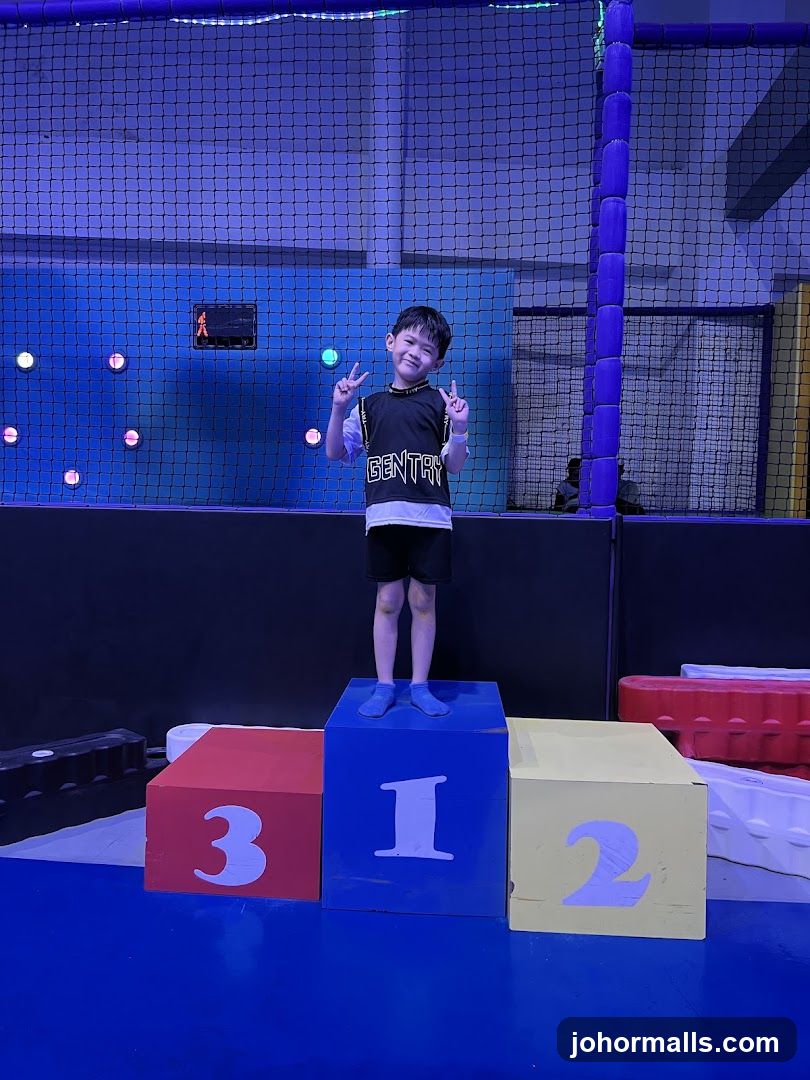 Boy on a Podium