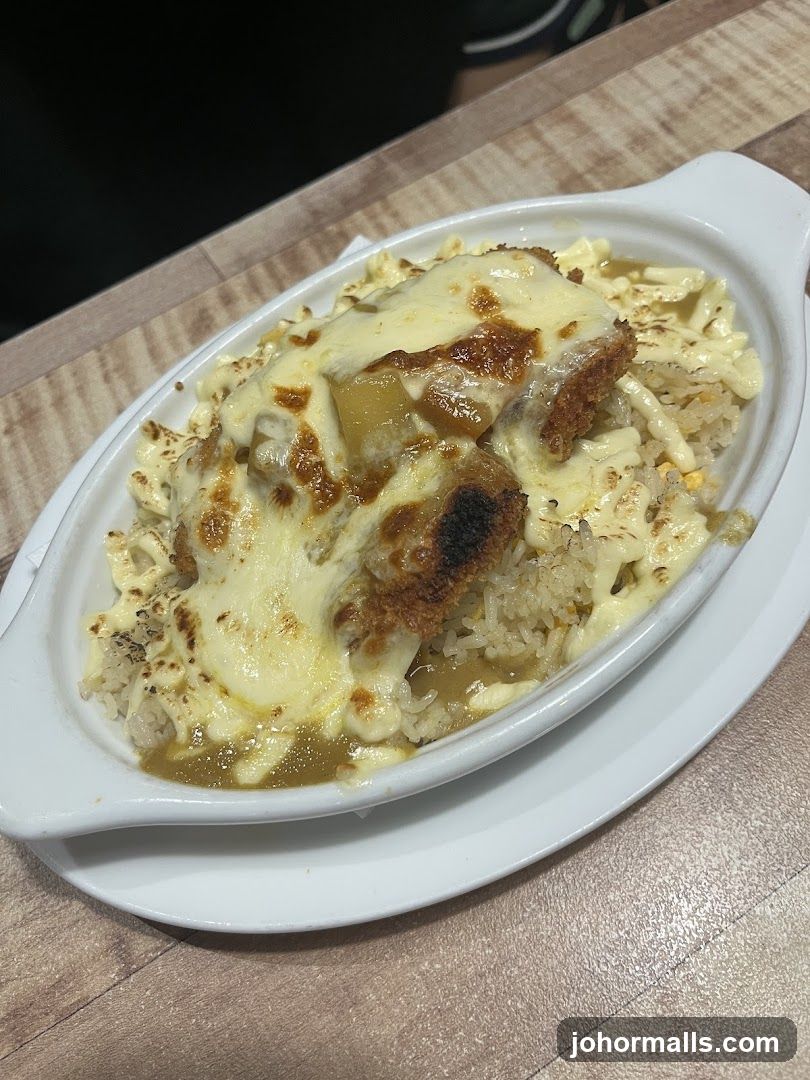 Baked Curry Rice with Cheese