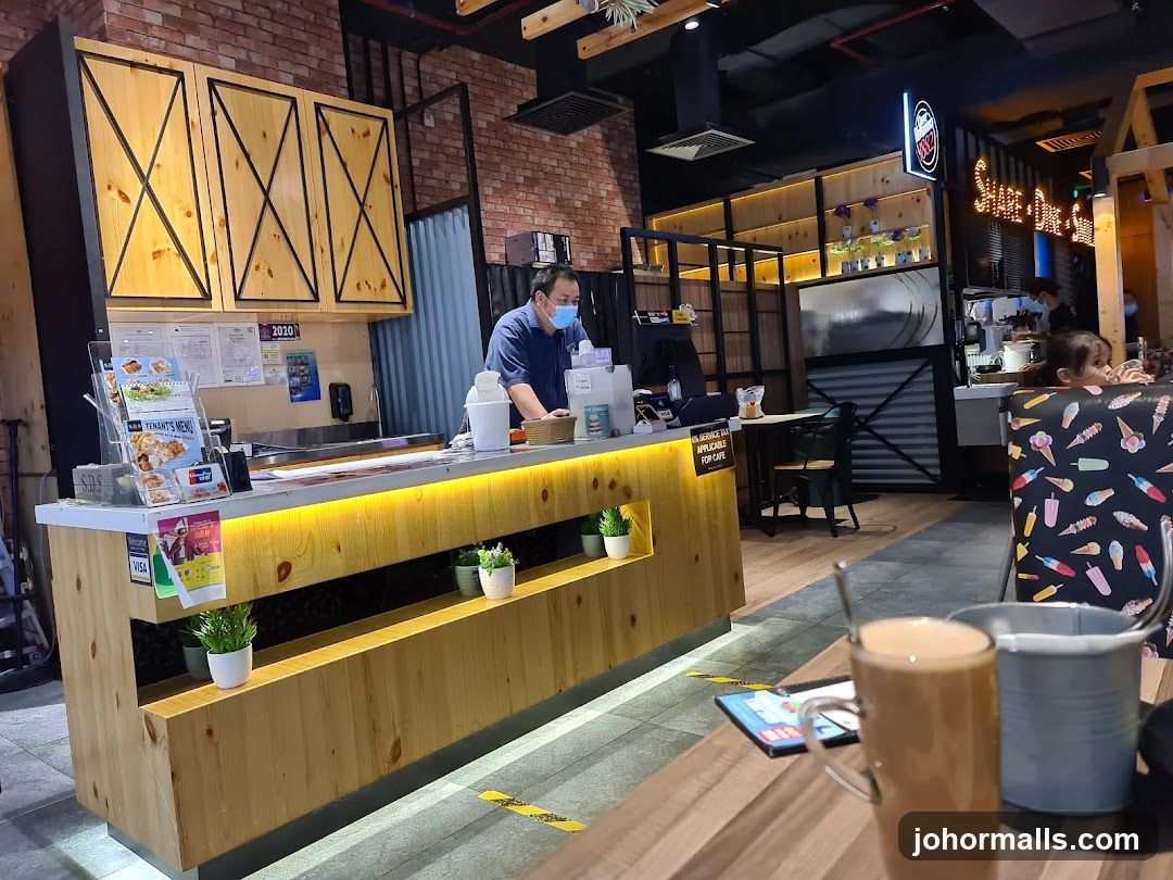 Cafe Counter and Seating Area
