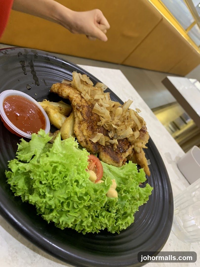 Chicken Steak with Salad and Fries