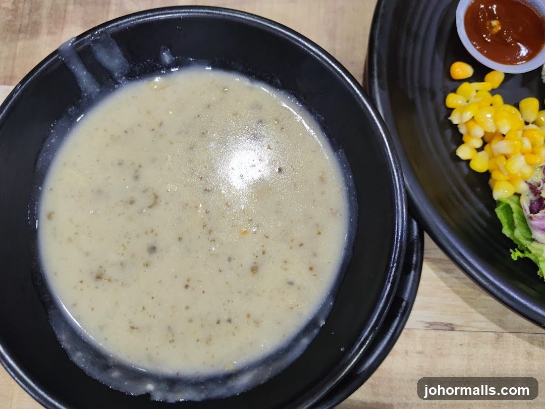 Creamy Soup and Side Salad
