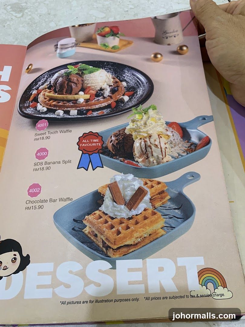 Dessert Menu
