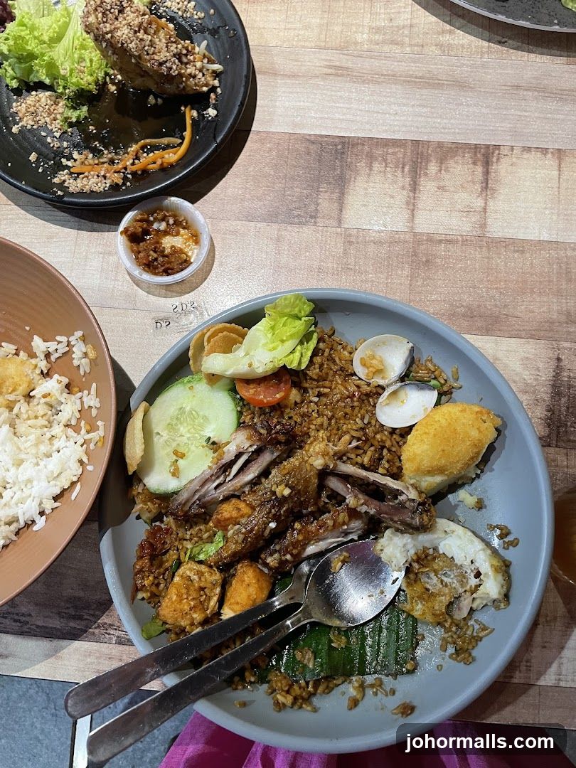 Fried Rice with Duck and Side Dishes