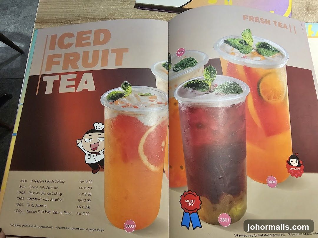 Iced Fruit Tea & Fresh Tea
