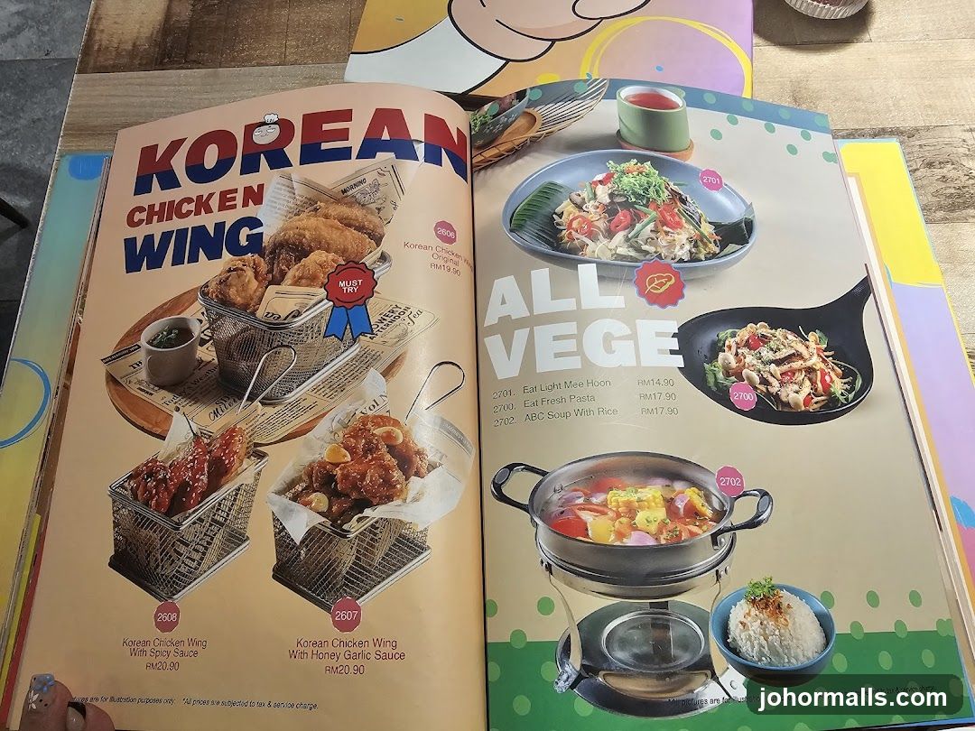 Korean Chicken Wings & All Veggie Menu