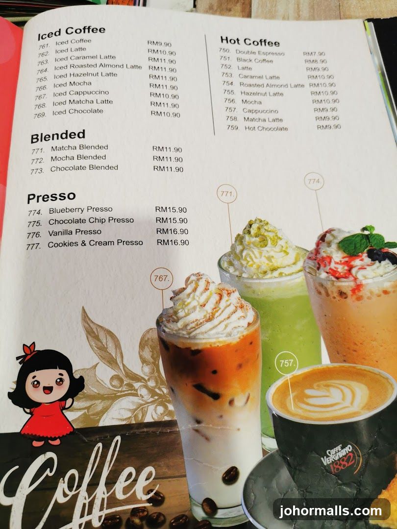 Coffee Menu