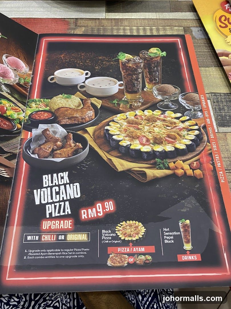 Black Volcano Pizza Upgrade