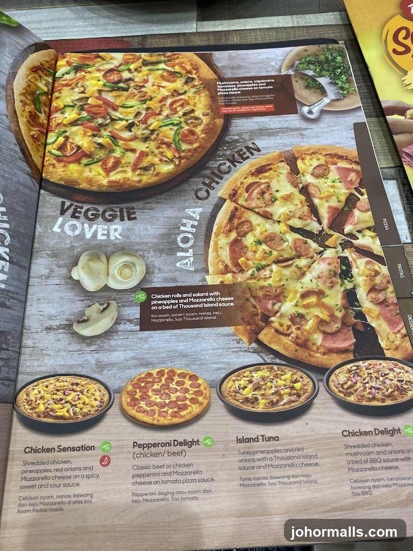Pizza Menu