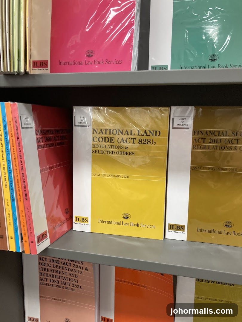 Law Books on Shelves