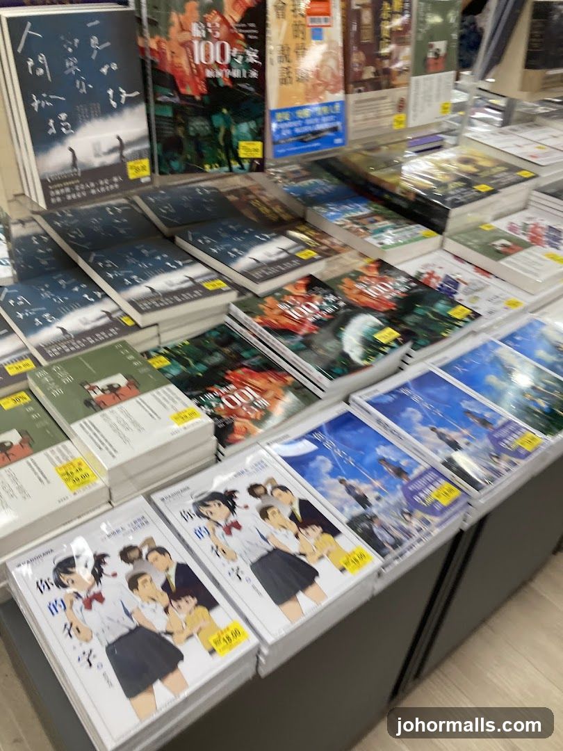 Books on display