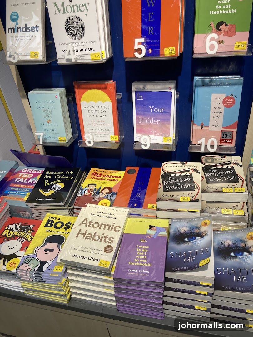 Books on display