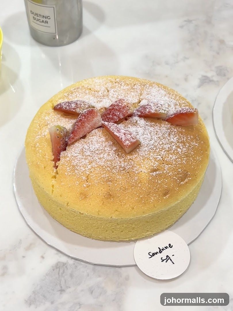 Strawberry Dusting Sugar Cake