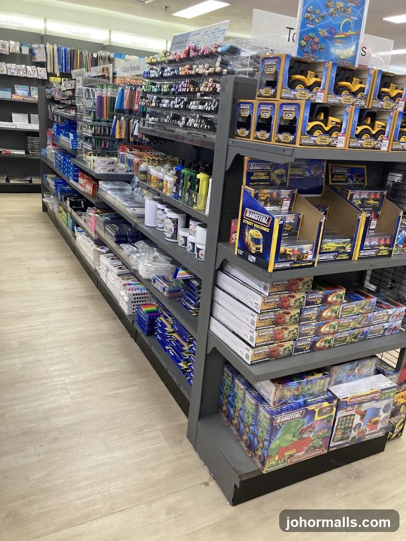 Art and Craft Supplies Aisle
