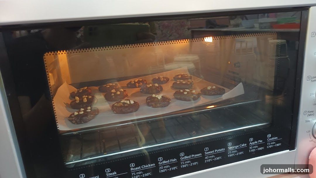 Cookies Baking in Oven