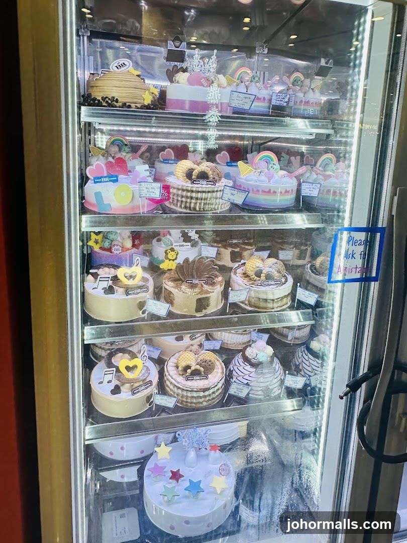 Cakes in a Display Refrigerator