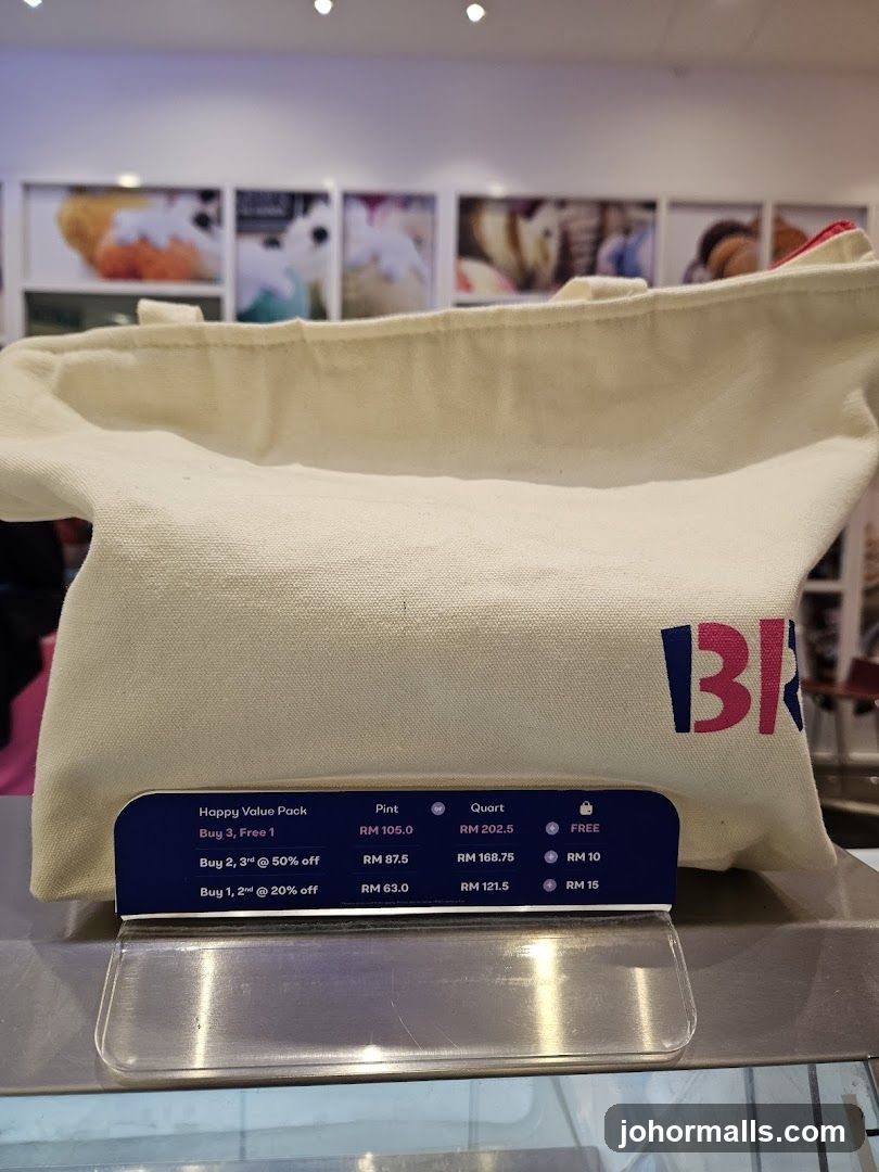 Branded Tote Bag with Pricing Display