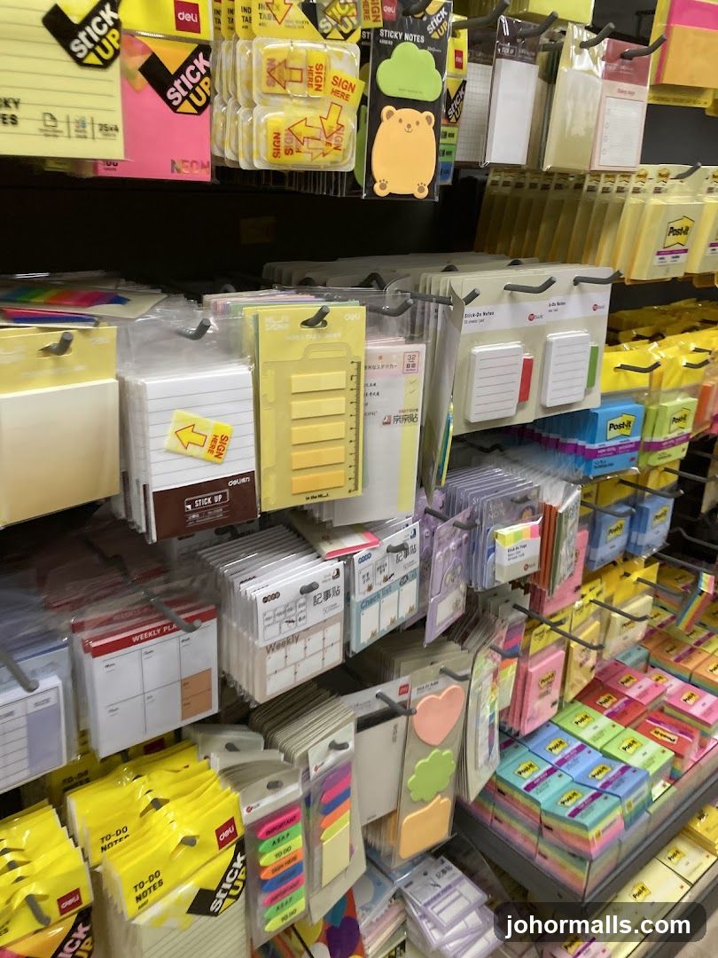 Sticky Notes and Stationery Display