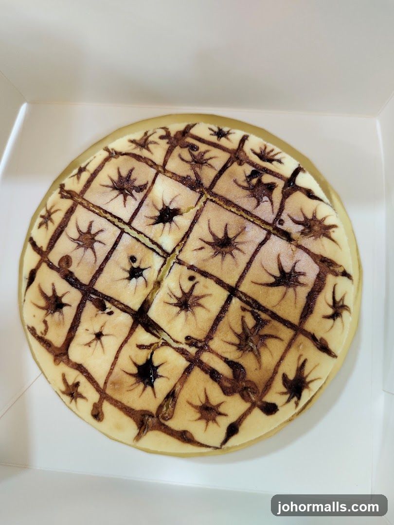 Cheesecake with Chocolate Drizzle