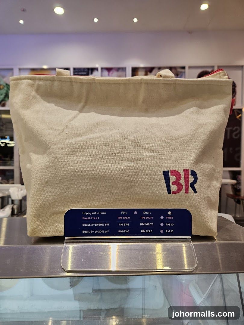 Branded Tote Bag with Pricing Information