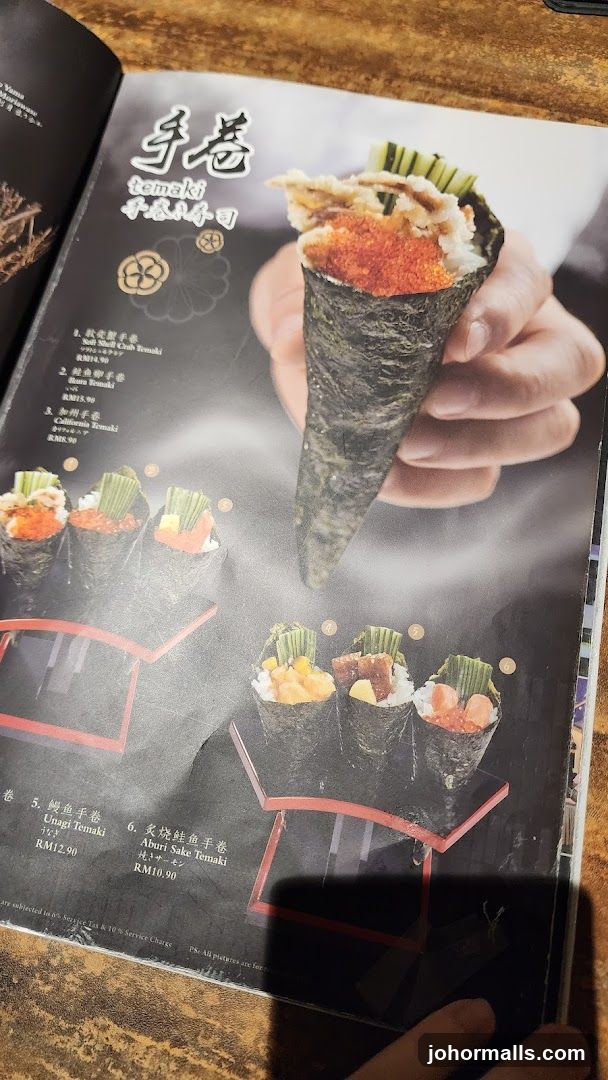 Temaki Menu