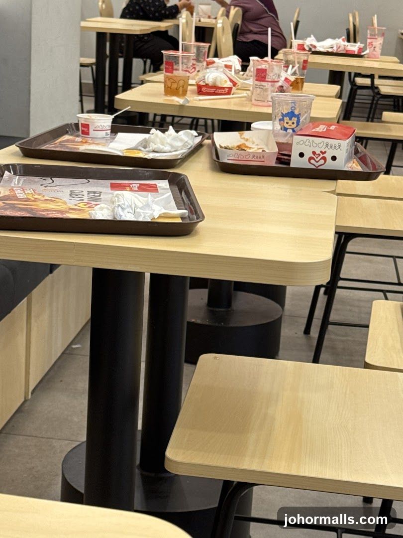 Fast Food Restaurant Dining Area