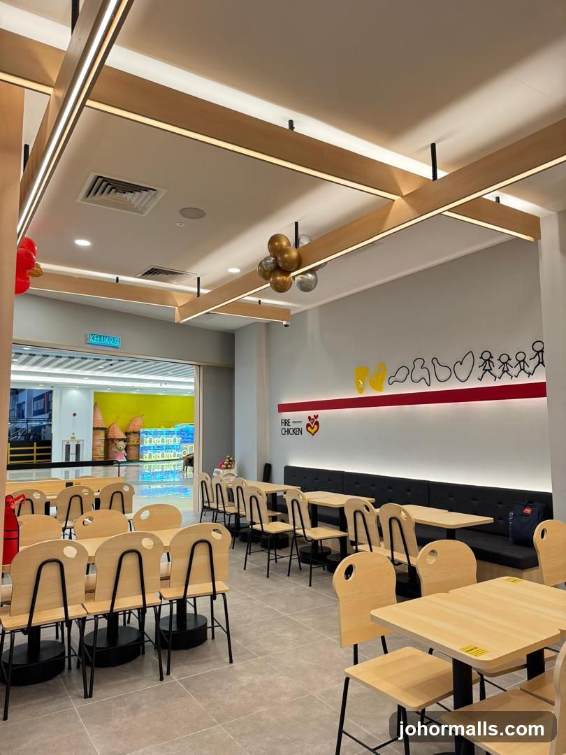 Modern Fast Food Restaurant Interior
