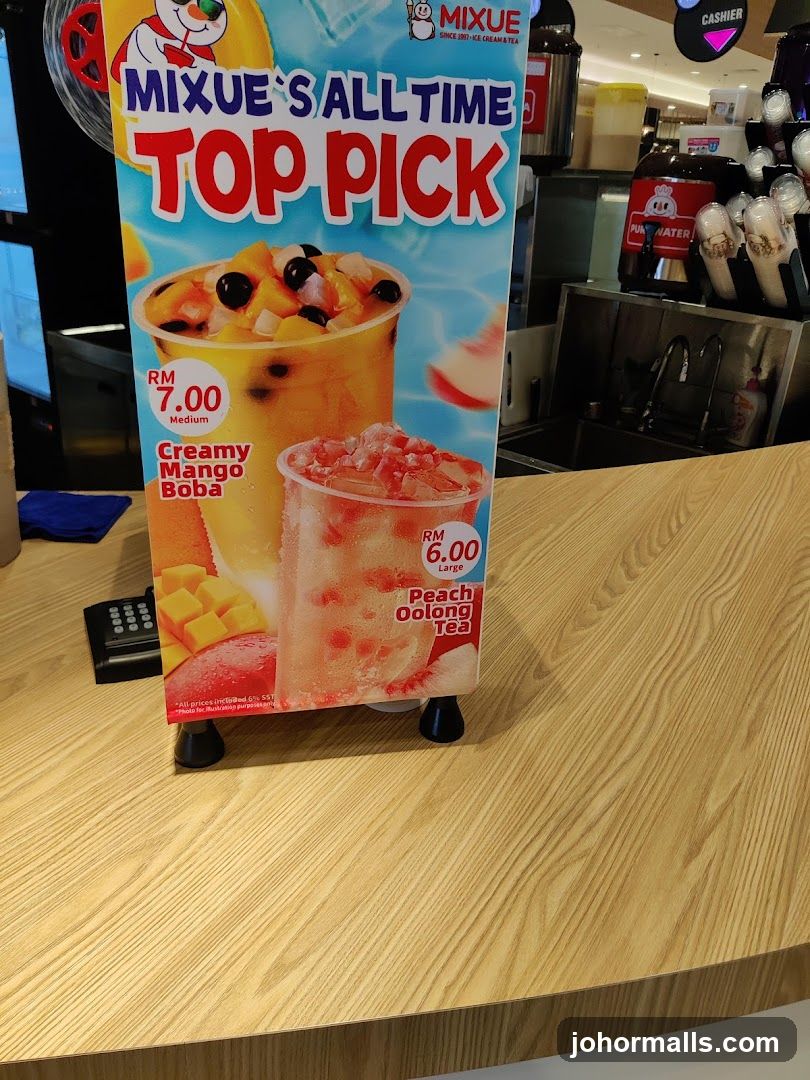 Mixue Top Picks Menu