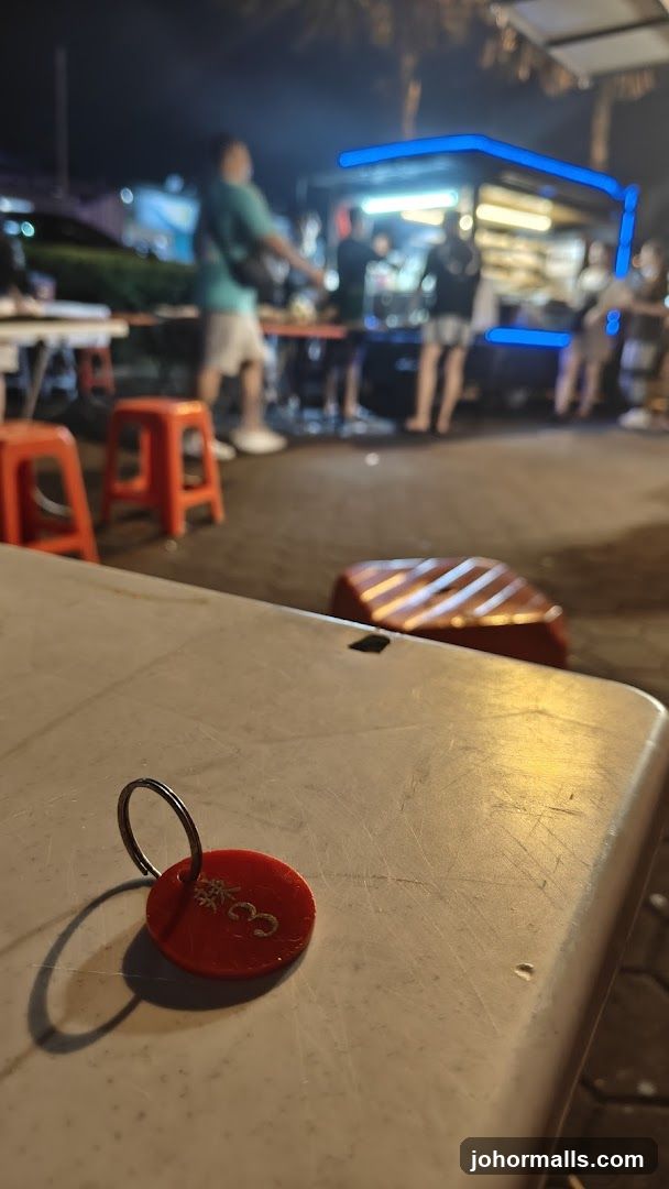 Outdoor Food Stall at Night