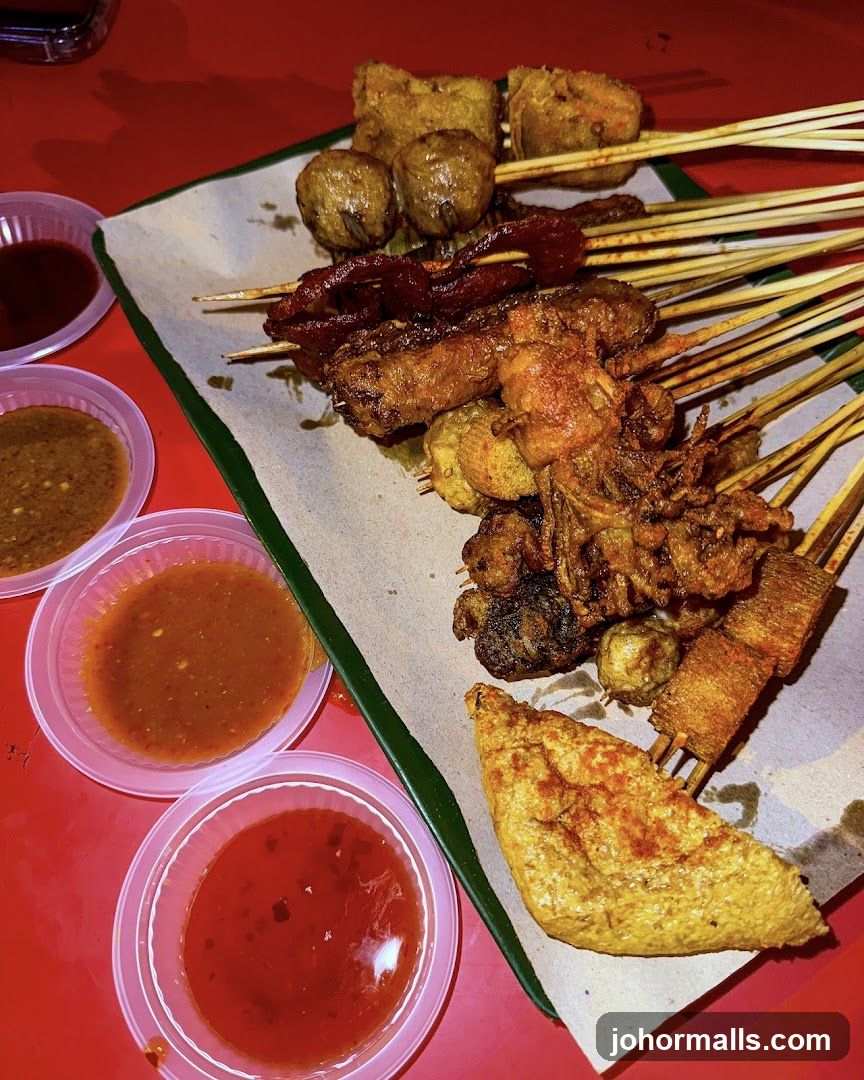 Assorted Skewers with Dips