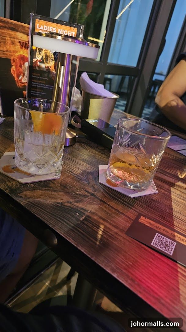 Drinks on a table