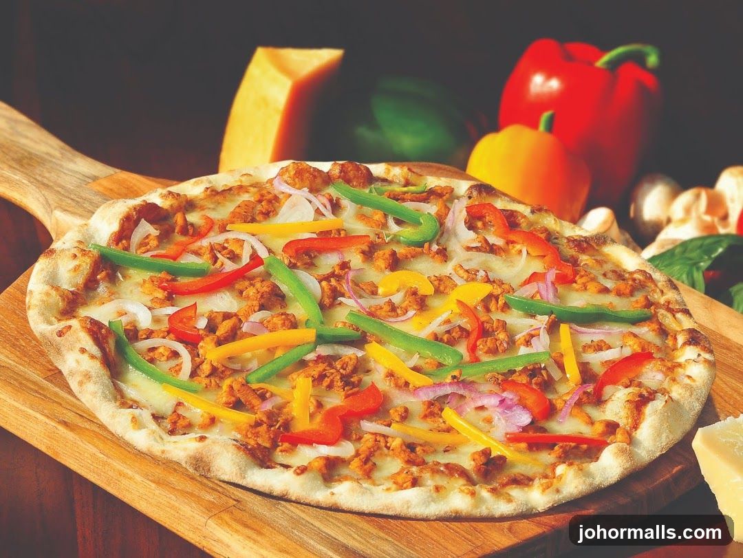 Pizza with toppings