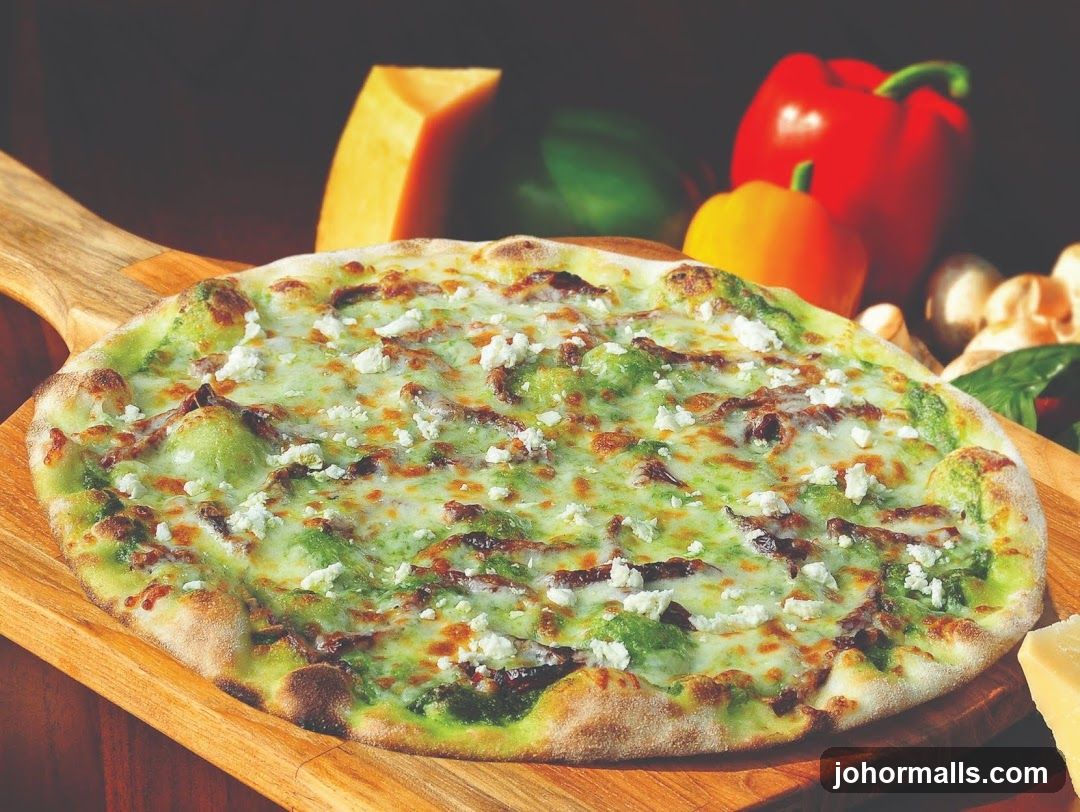 Pesto Pizza with Feta