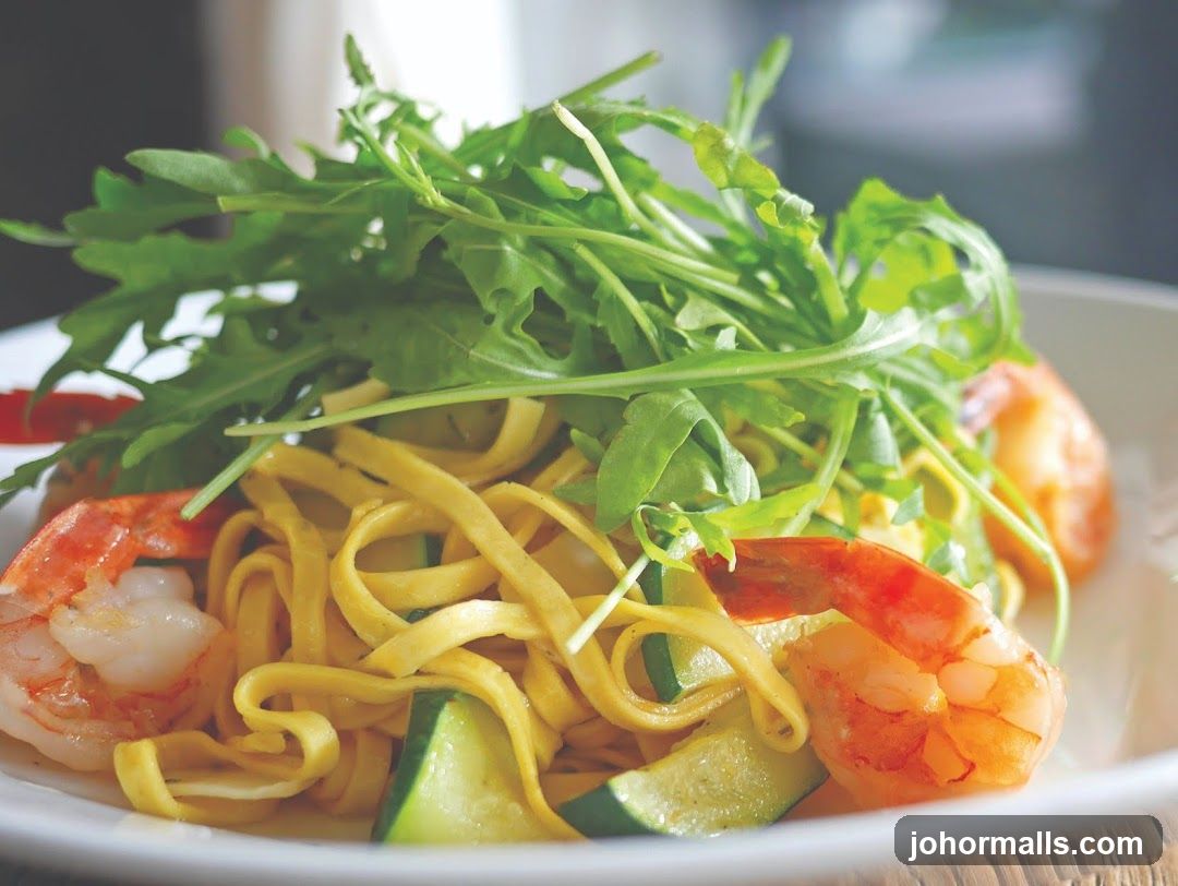 Shrimp Pasta with Arugula