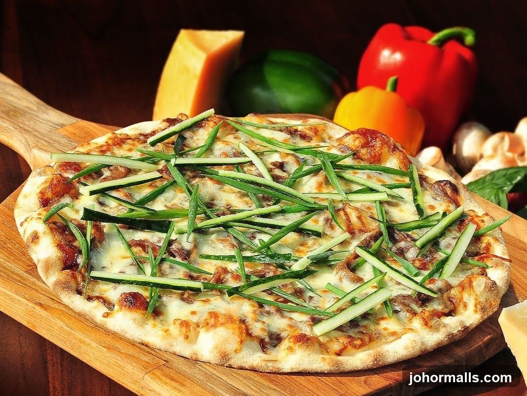 Pizza with toppings