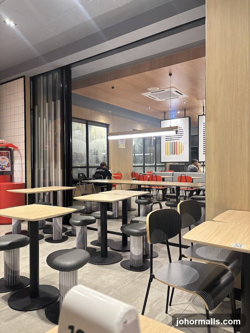 Modern Fast Food Restaurant Interior