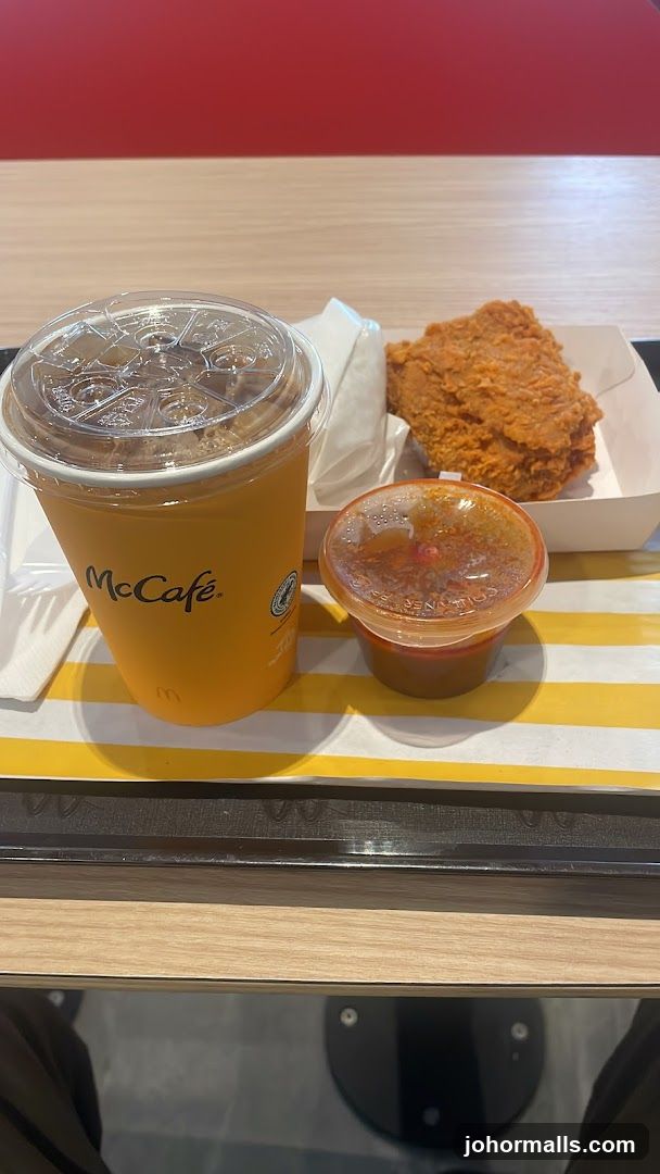 McCafé Drink and Fried Chicken
