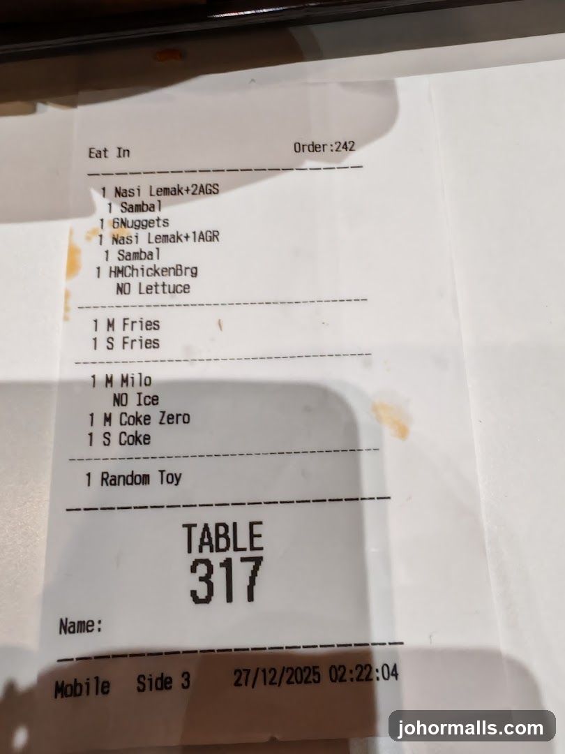 Order Receipt
