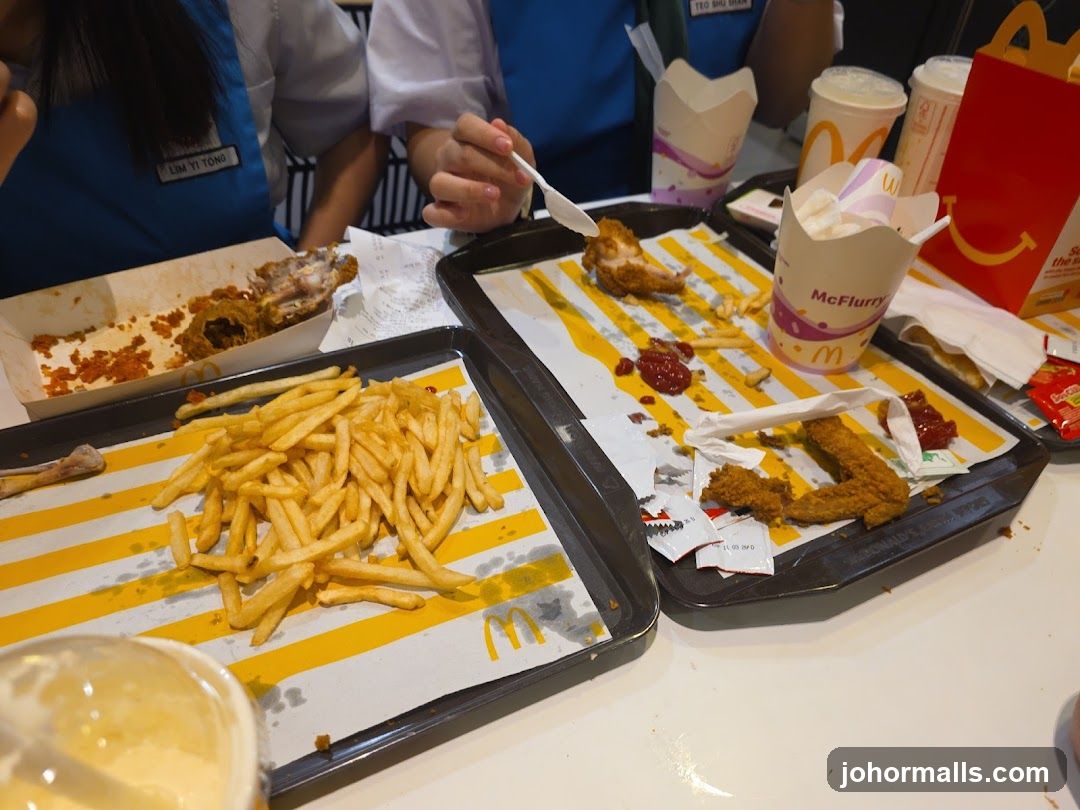 Messy McDonald's Trays