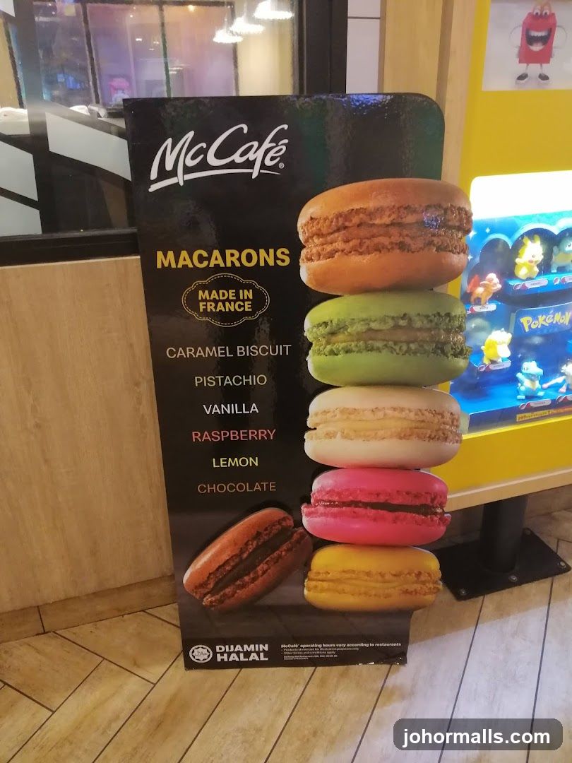 McCafé Macarons Display