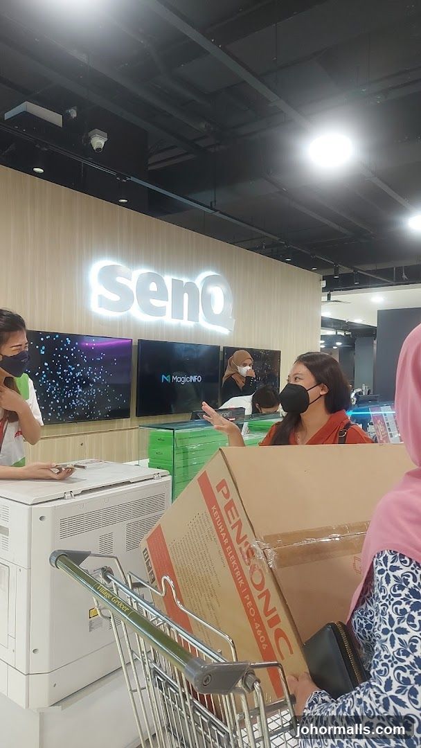 Customers at Electronics Store