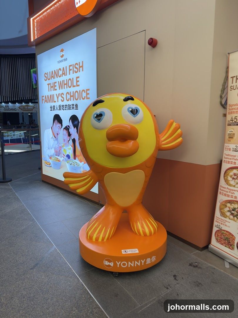 YONNY Fish Mascot and Advertisement